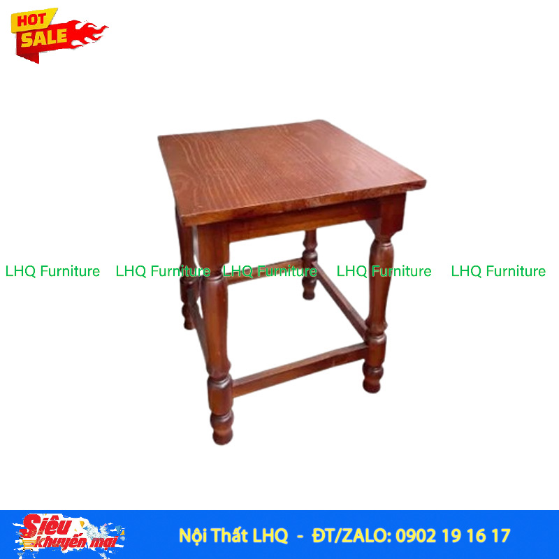 Bàn Ghế Cafe Vintage Vuông – Vẻ Đẹp Cổ Điển, Ấm Cúng Cho Quán Của Bạn