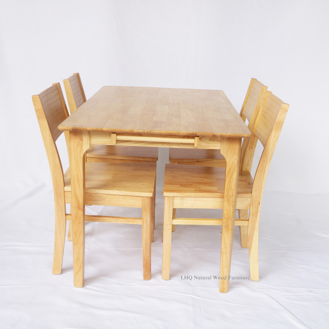 Bộ bàn ghế ăn Cherry, Thiết kế tân cổ điển, Kết cấu chắc chắn, Bán chạy