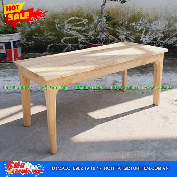 Bộ bàn ăn 1m2 gỗ 2 ghế Cabin 1 ghế bench – Sự kết hợp độc đáo, tiết kiệm diện tích