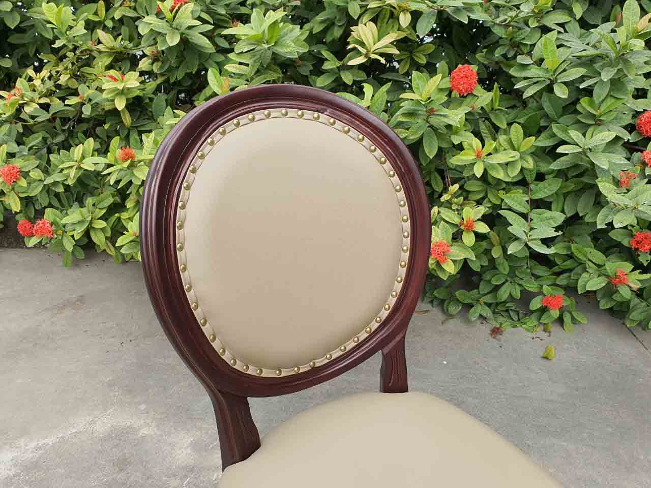 Ghế Nhà Hoàng Louis, Không tay vịn, Gỗ tự nhiên, Bảo hành kết cấu