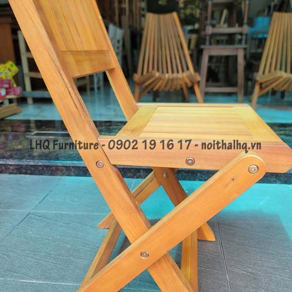 Ghế cafe vỉa hè, Thiết kế gấp ngược độc đáo, Kết cấu chắc, Giá rẻ