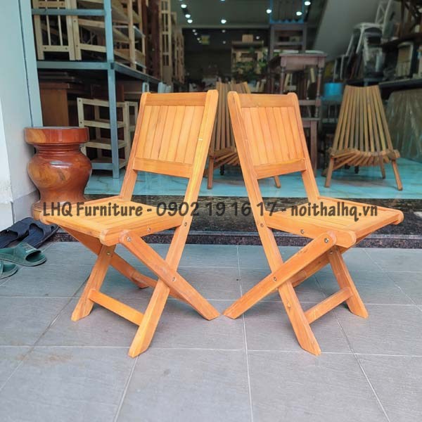 Ghế cafe vỉa hè, Thiết kế gấp ngược độc đáo, Kết cấu chắc, Giá rẻ