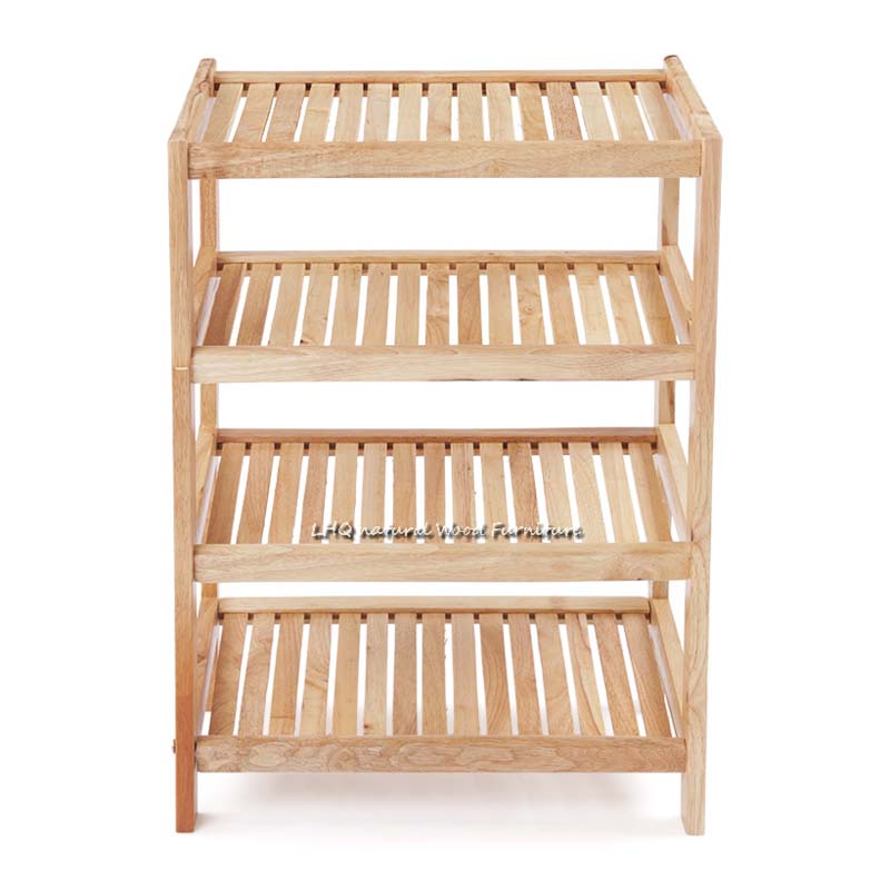 Kệ để giày dép 4 tầng rộng 45cm, gỗ tự nhiên, hoàn thiện kỹ, giá rẻ