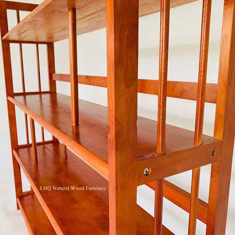 Kệ sách 5 Tầng 1M, Gỗ cao su, Tháo ráp nhanh, Vận chuyển rẻ