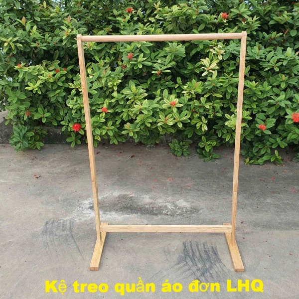 Kệ treo quần áo đơn, Gỗ tự nhiên, Tháo ráp đơn giản, Giá rẻ