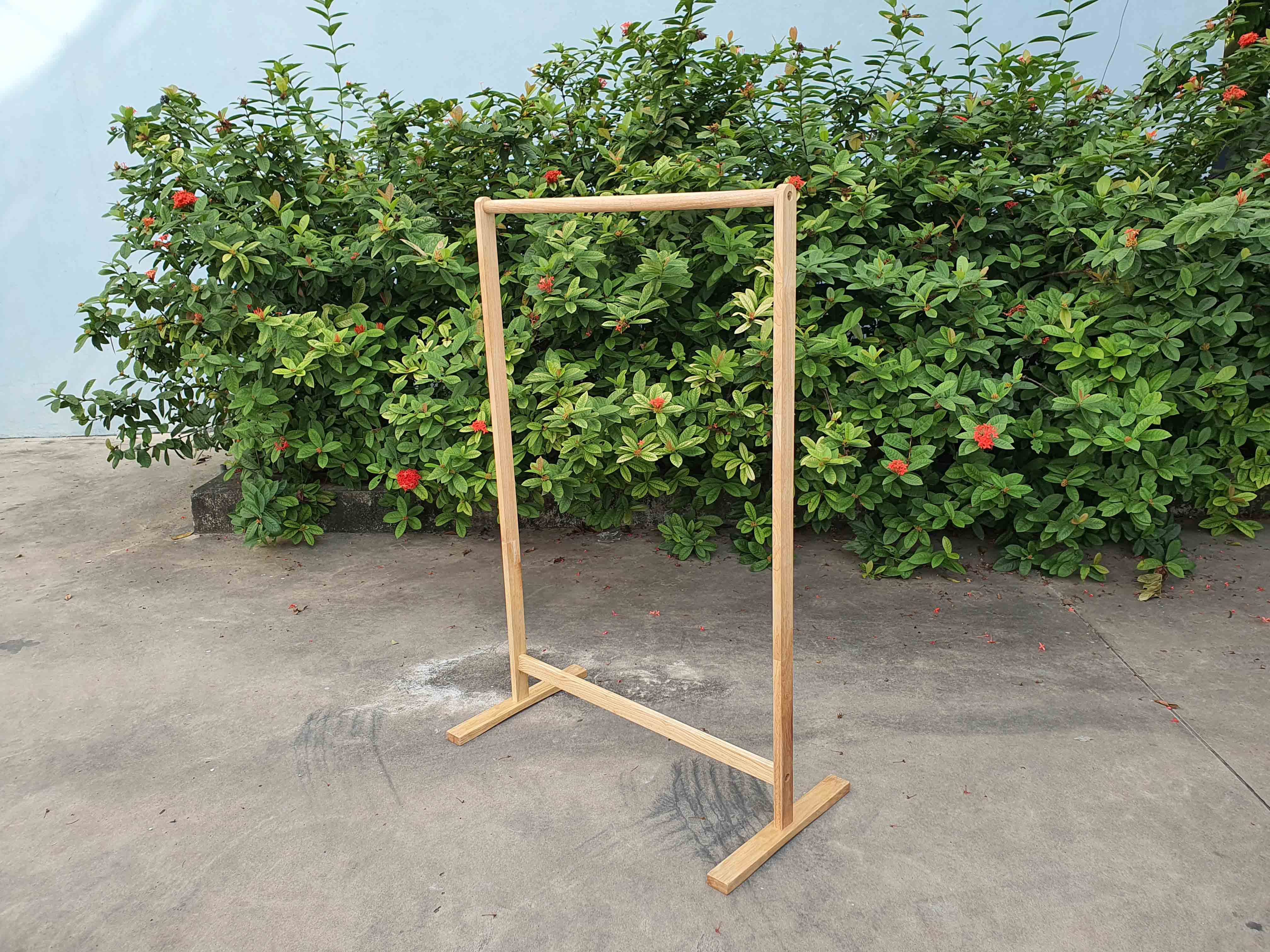 Kệ treo quần áo đơn, Gỗ tự nhiên, Tháo ráp đơn giản, Giá rẻ