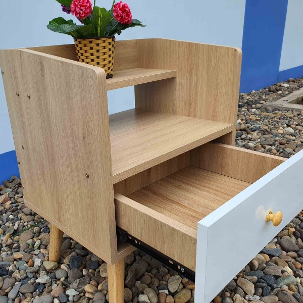 Tab Đầu Giường, Gỗ MDF, Có Hộc và ngăn kéo, Giá rẻ