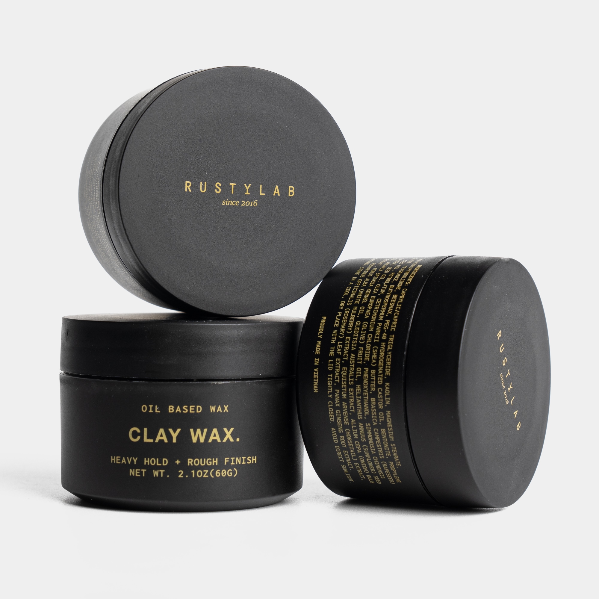 Rusty Lab Claywax Rusty Lab – Sáp Vuốt Tóc Dưỡng Chất, Giữ Nếp Tự Nhiên