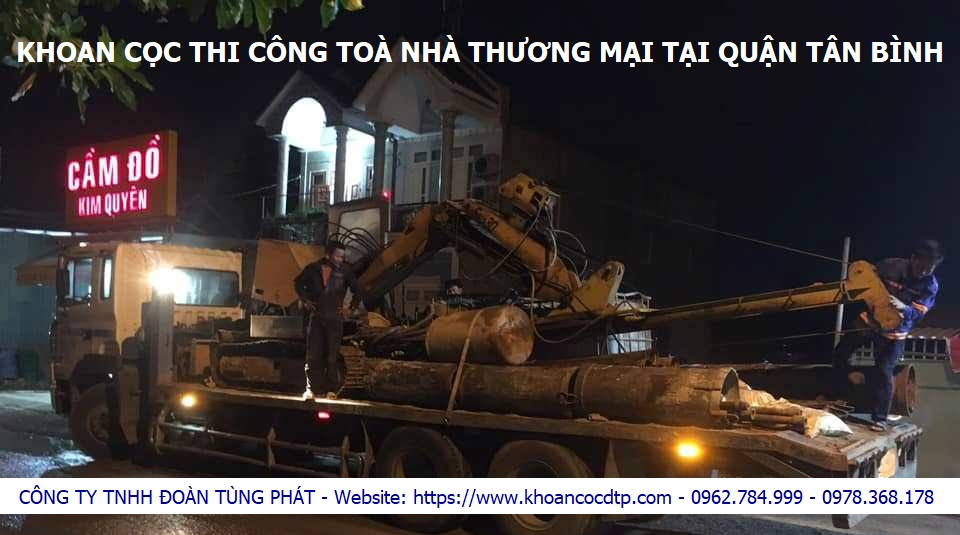 Thi công cọc nhồi đường Lý Thường Kiệt, quận Tân Bình, TP Hồ Chí Minh