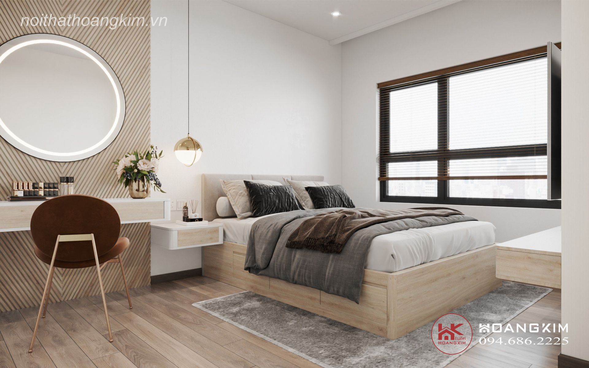 Căn 2 ngủ 1 vệ sinh Vinhome smart city