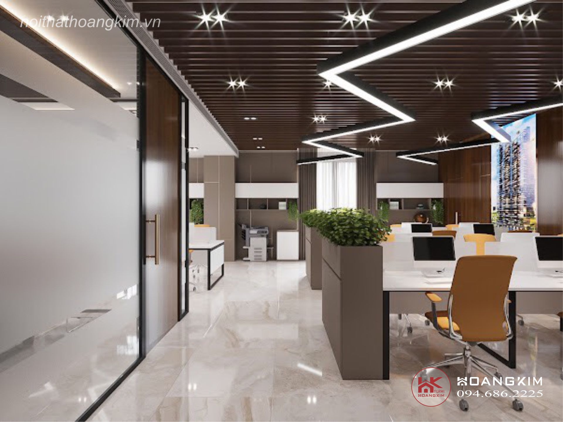 Mẫu thiết kế nội thất văn phòng đẹp