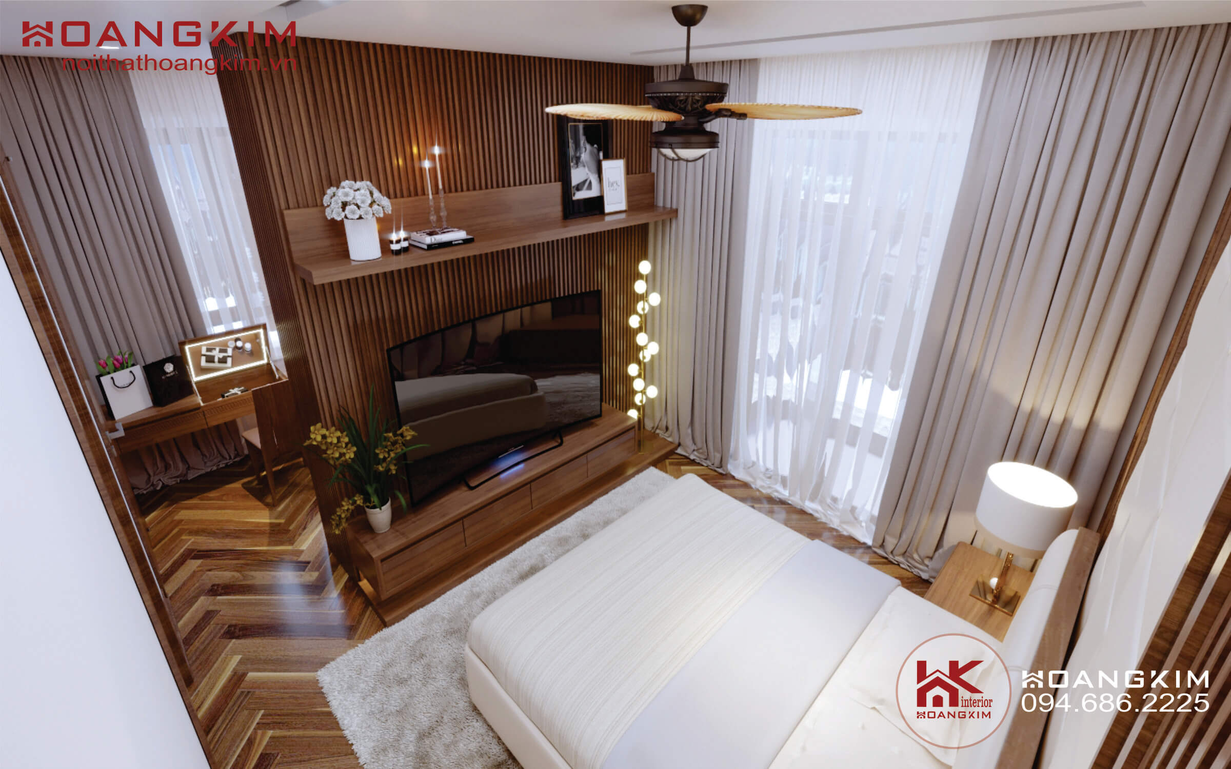 nội thất phòng ngủ phong cách tân cổ điển