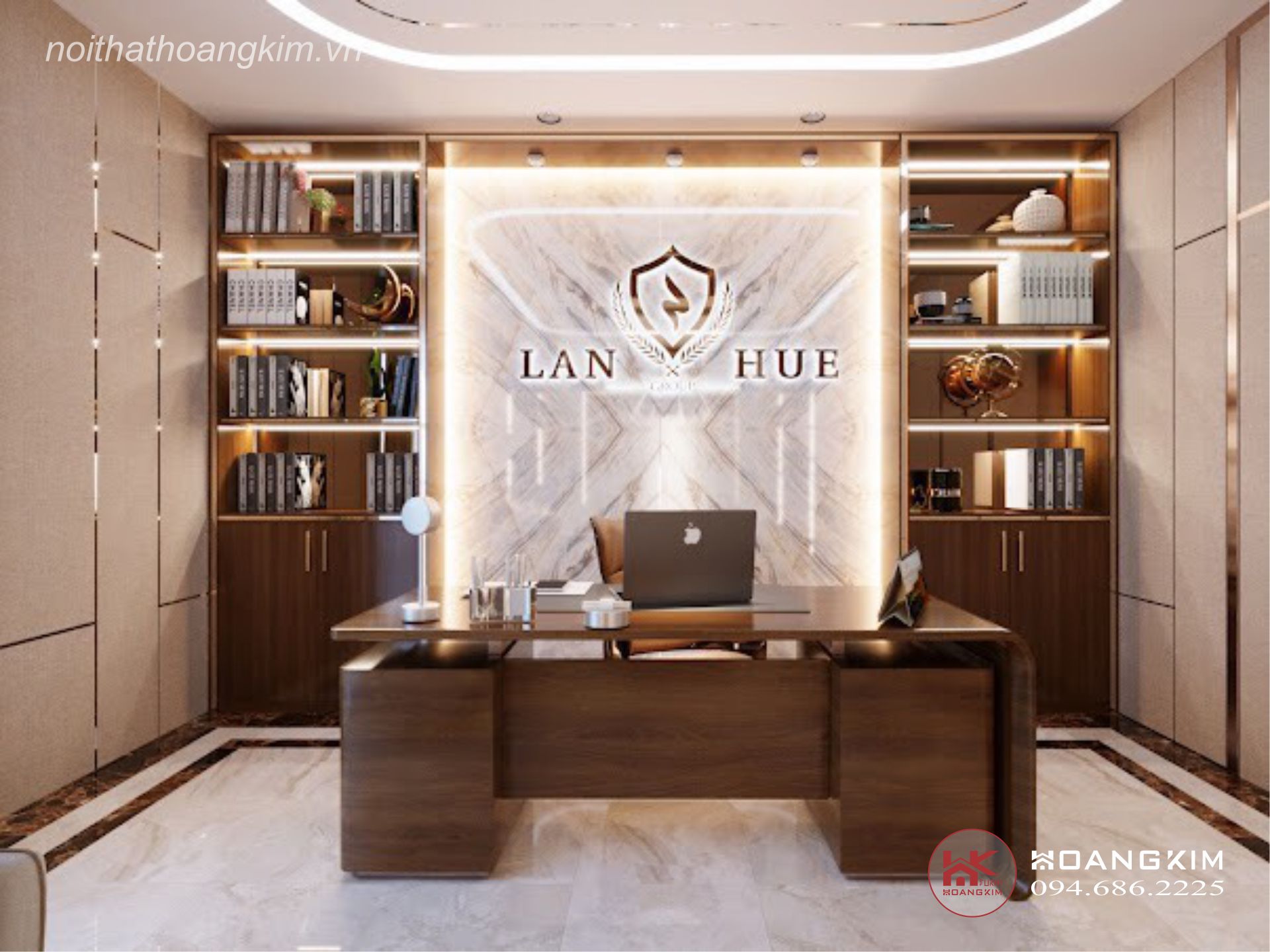 Thiết kế nội thất văn phòng giao dịch