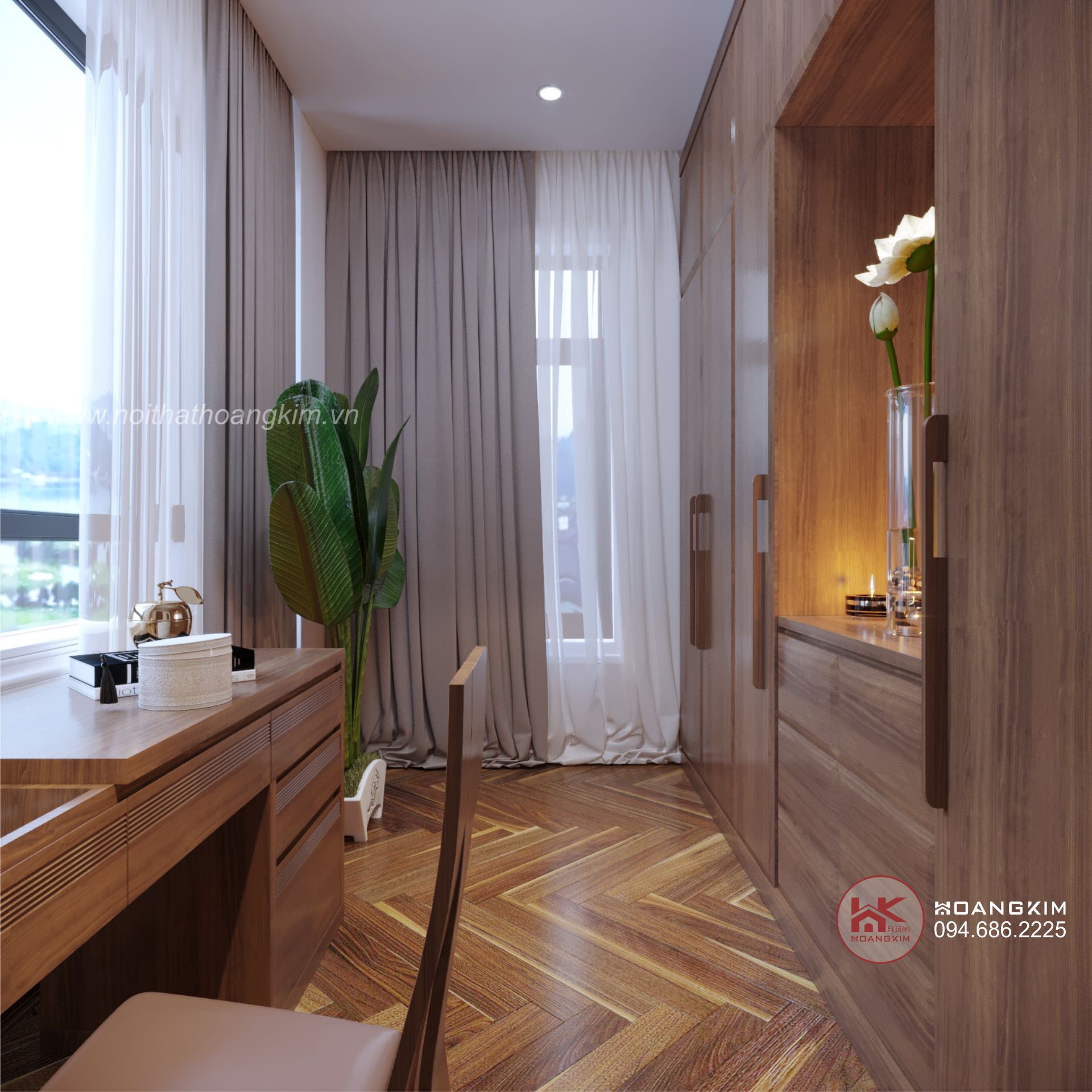 tủ áo nội thất tân cổ điển