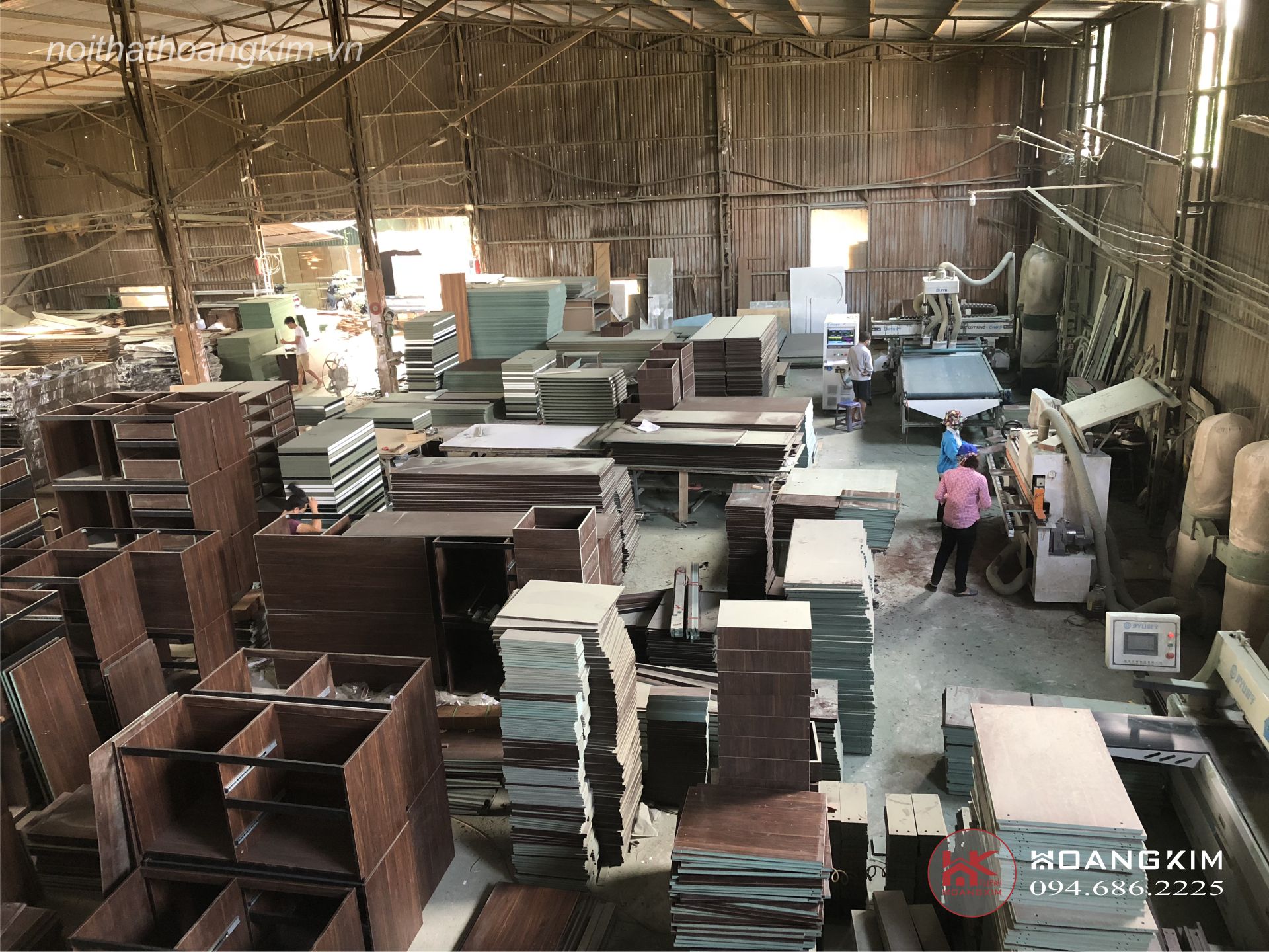 Xưởng nội thất gỗ công nghiệp