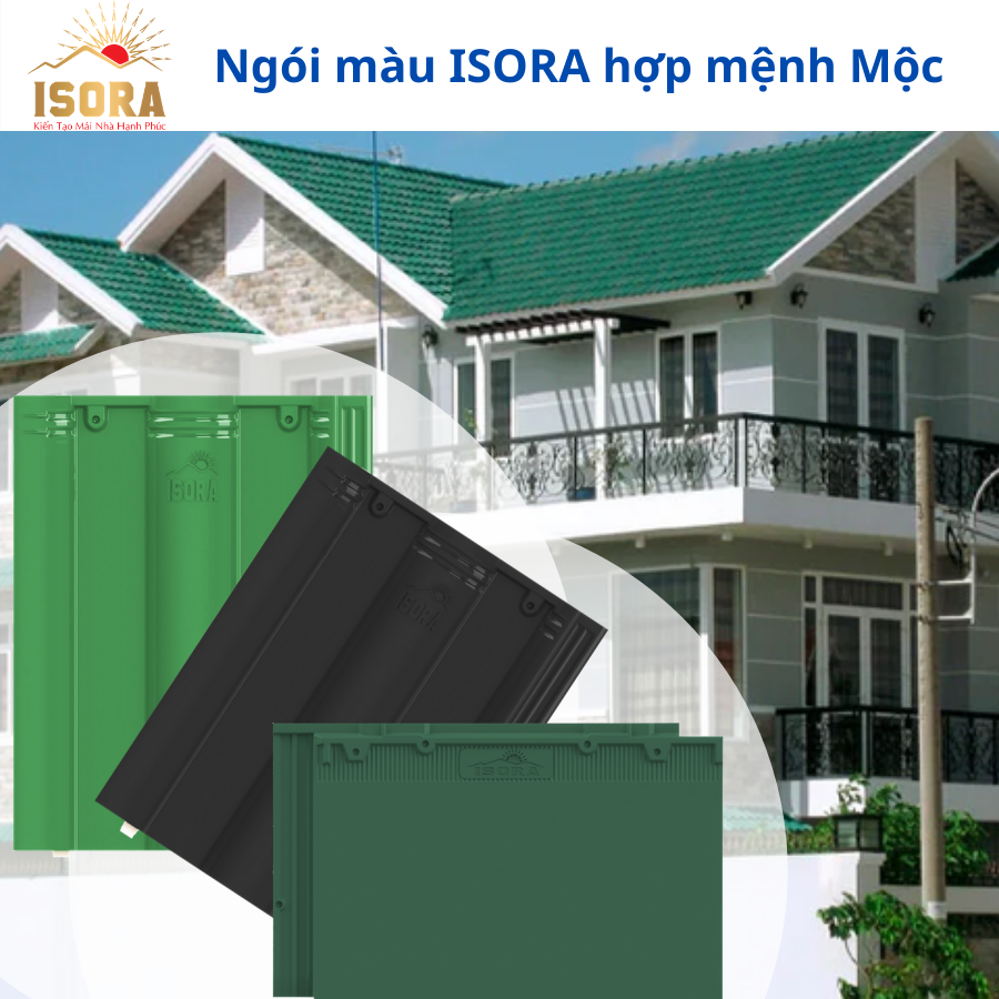 Chọn màu ngói theo mệnh tuổi