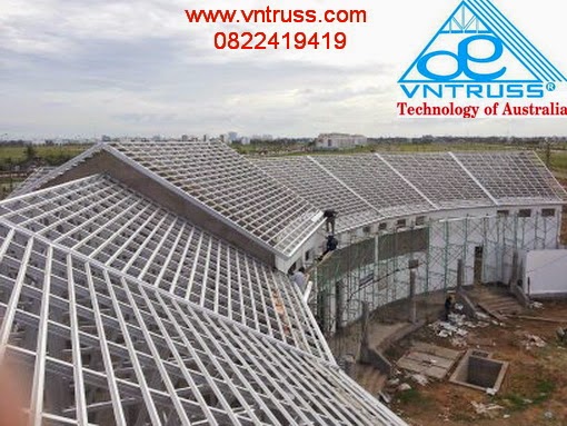 khung kèo thép nhẹ VNTRUSS khu nghĩ dưỡng Laguna Lăng Cô-Huế