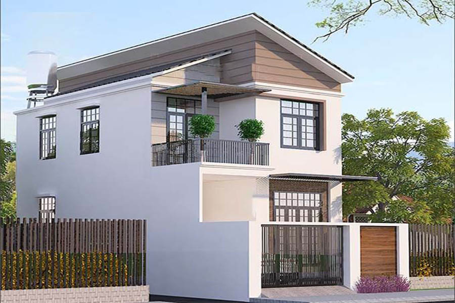 Mẫu Mái Nhà 2 Tầng Phổ Biến Hiện Nay