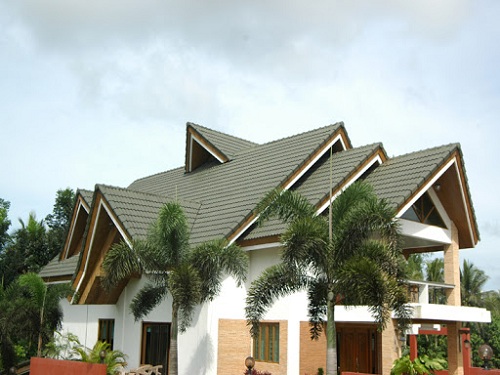 Mẫu nhà ngói xanh rêu đẹp