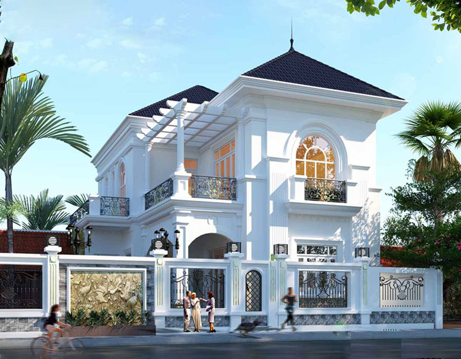 Biệt thự mái ngói 2 tầng Biệt thự mái ngói 2 tầng