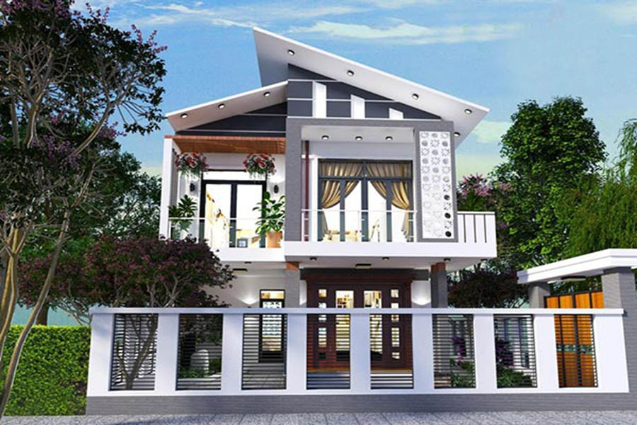 Mẫu Mái Nhà 2 Tầng Phổ Biến Hiện Nay