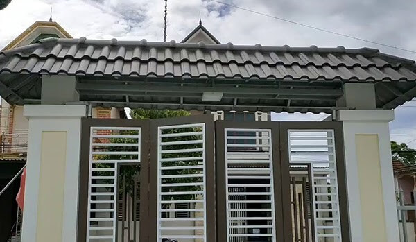 Cổng nhà lợp ngói đẹp 