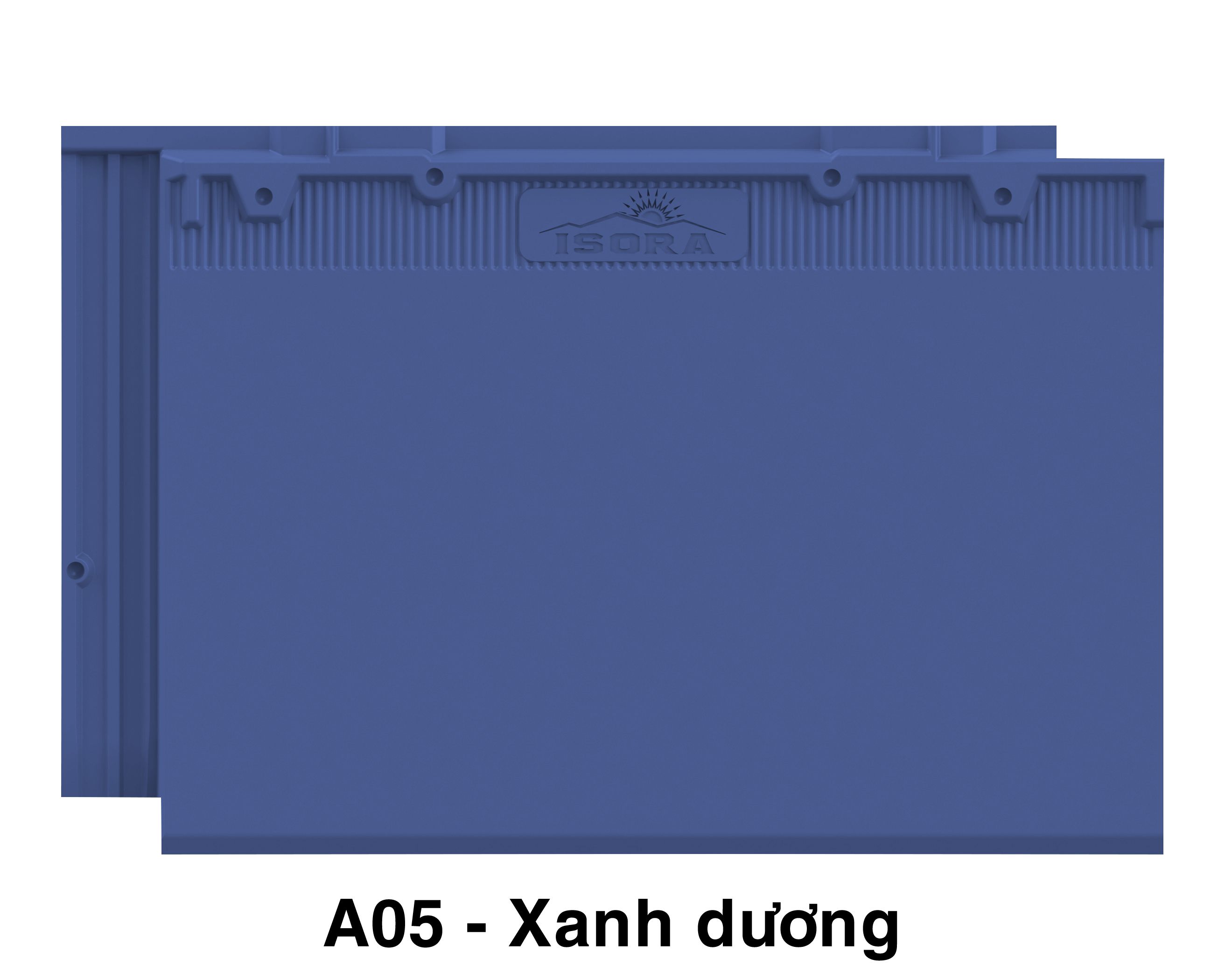Mẫu ngói phẳng isora 