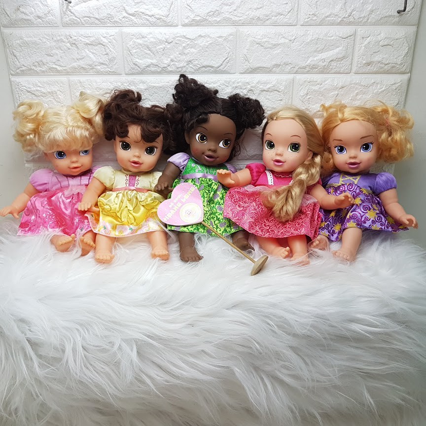 Búp Bê Sơ Sinh Thân gòn 30 cm  - My First Disney Princess Deluxe Baby Doll 12.5 inch (hàng tồn kho)