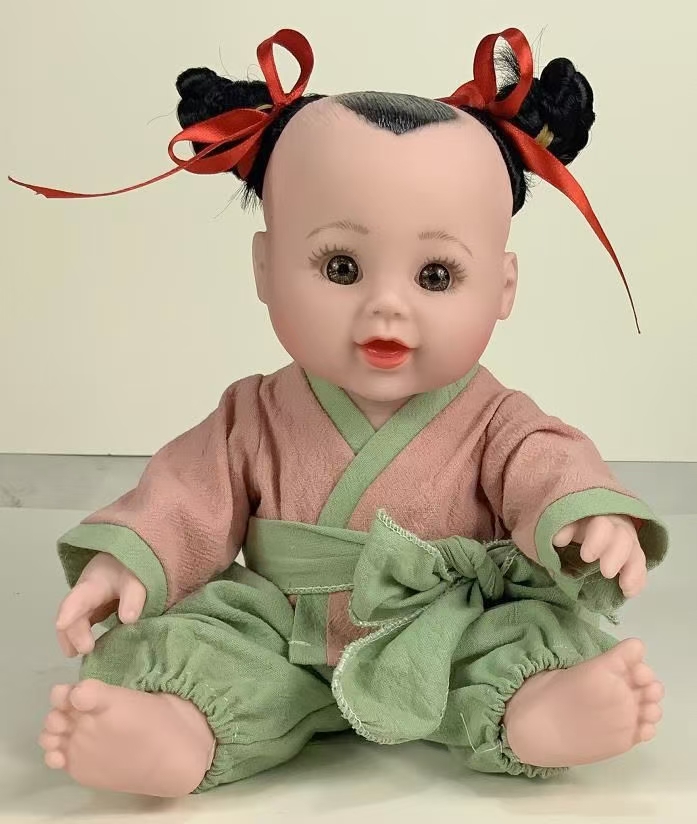 Búp Bê Tái Sinh Nhựa Mềm Cao Cấp Trọc 30 cm -  Silicone Reborn Baby 12 icnh Nathaniel Doll