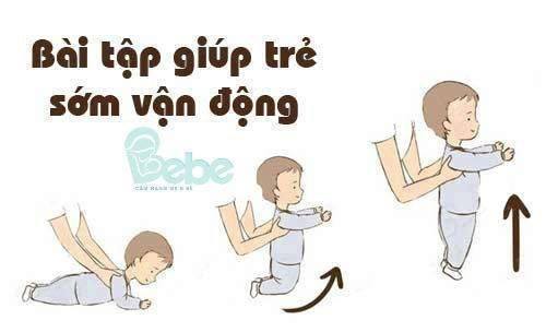 Các bài tập giúp bé sớm vận động