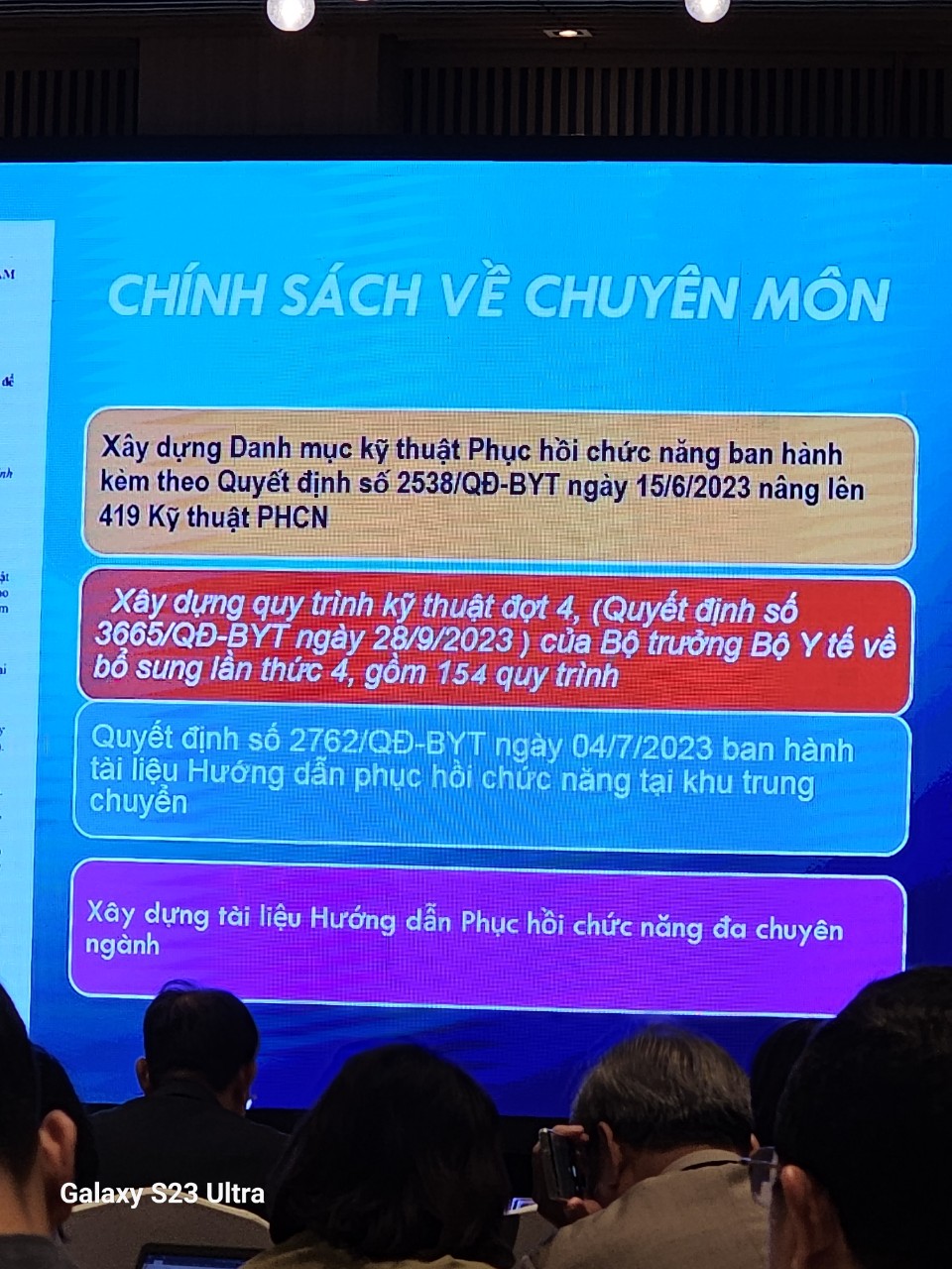 Quy trinh phục hồi chức năng của Bộ Y Tế (4 đợt)
