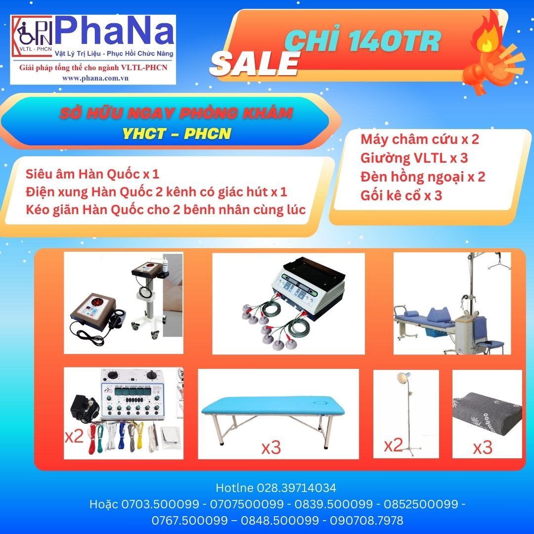 Chỉ 140 triệu đồng – Sở hữu ngay PHÒNG KHÁM Y HỌC CỔ TRUYỀN & PHỤC HỒI CHỨC NĂNG