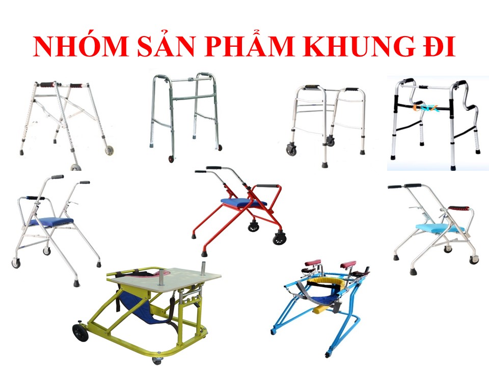 Để lựa chọn khung đi, gậy nạng phù hợp.