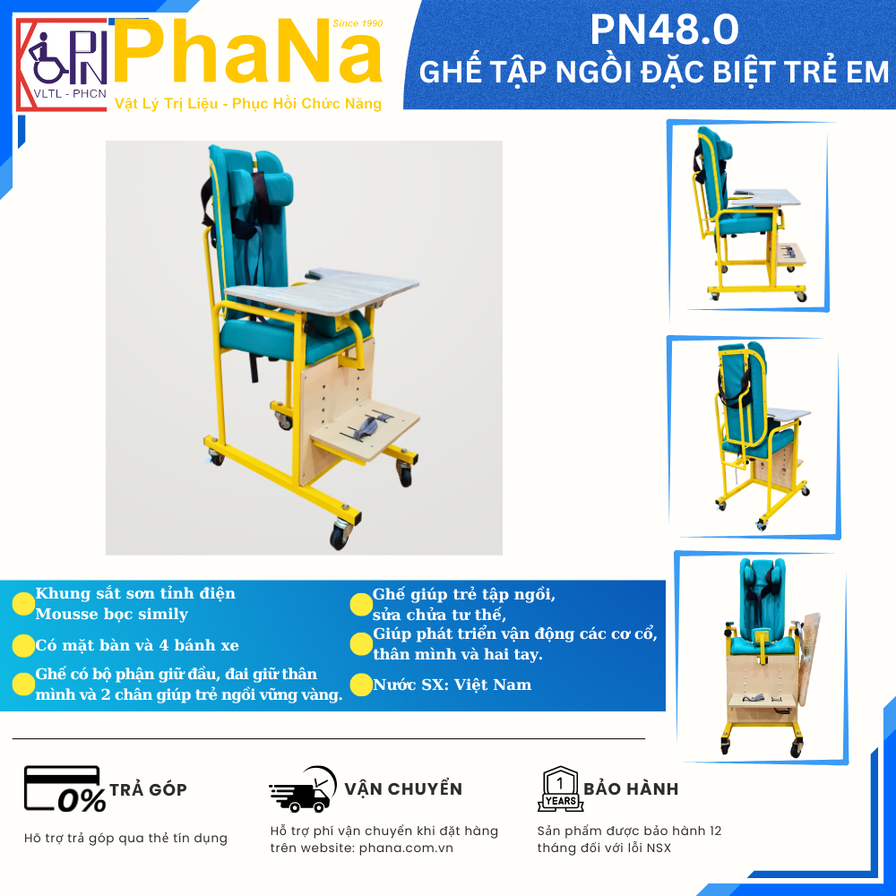 PN48.0 - Ghế tập ngồi đặc biệt trẻ em