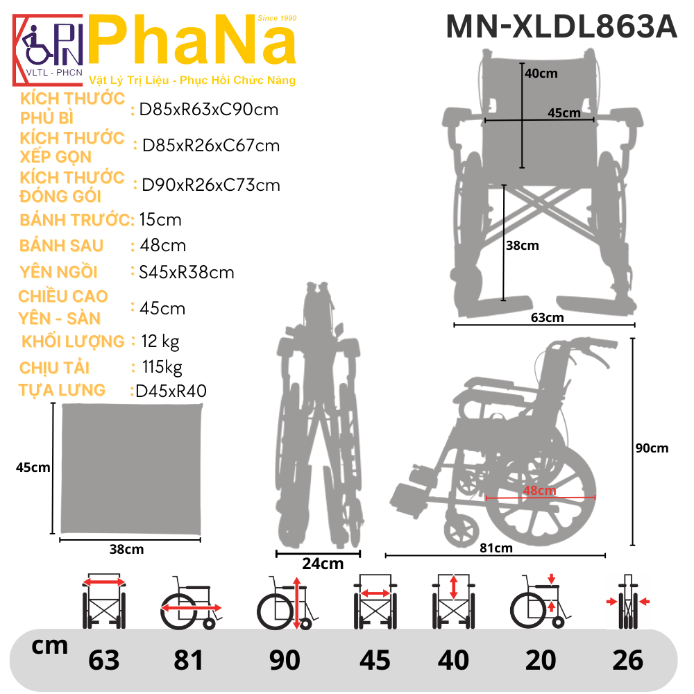 XE LĂN DU LỊCH(KHUNG NHÔM - VẢI CARO) - MN-BME863