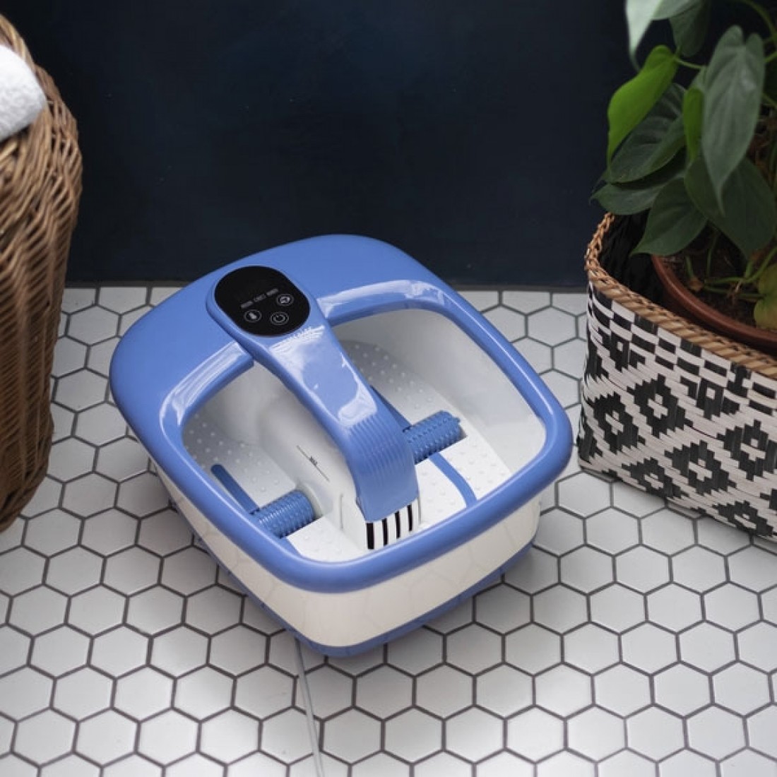 Bồn ngâm chân đa năng cao cấp ,con lăn massage tự động 2 in 1, cài đặt nhiệt độ ngâm (HoMedics Luxury Foot Spa)