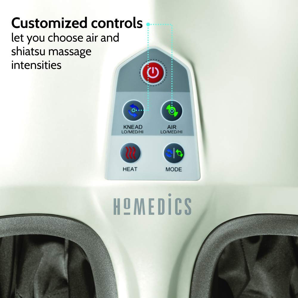 Máy massage chân khí nén Shiatsu 3D cao cấp , kèm nhiệt (HoMedics® Shiatsu Air 2.0 With Heat) FMS-351HJ