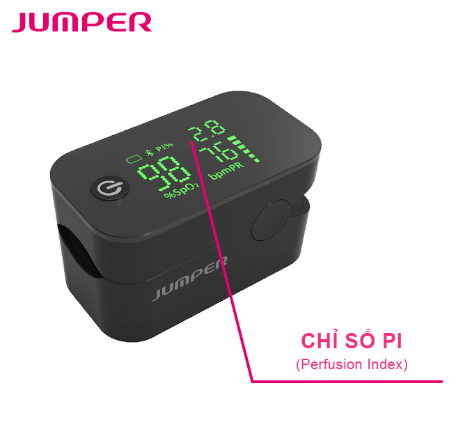 Máy đo nồng độ oxy máu và nhịp tim Jumper JPD-500G (Bluetooth)