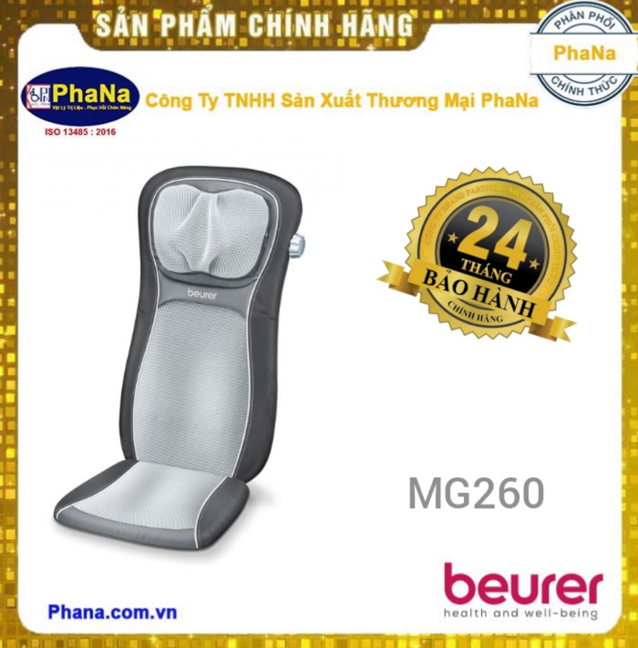 ĐỆM GHẾ NGỒI MASSAGE SHIATSU BEURER MG260