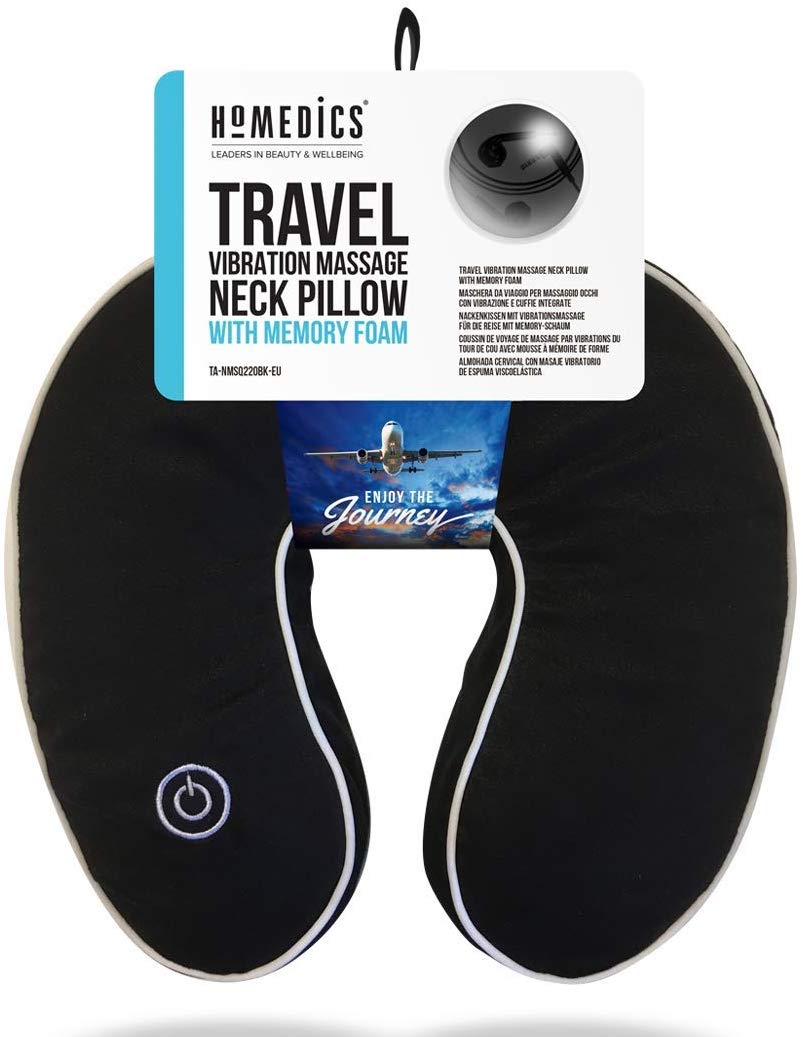 Travel neck massager – Gối Massage chữ U cổ vai gáy du lịch TA-NMSQ220BK-EU