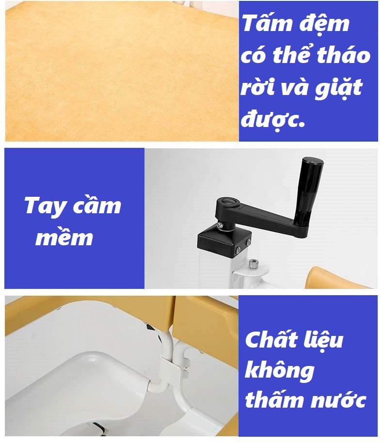 XE DI CHUYỂN BỆNH NHÂN ( ghế cứng ghép mảnh)