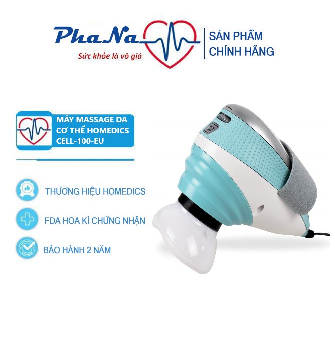 Máy massage tan mỡ ,giúp săn chắc, làm mịn vùng da sần vỏ cam HoMedics CELL-100-EU