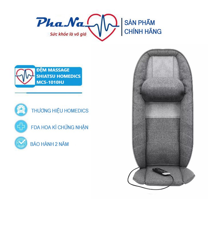 Đệm Massage đa năng công nghệ Air Flex và Smartscan Shiatsu Homedics MCS-1010HJ