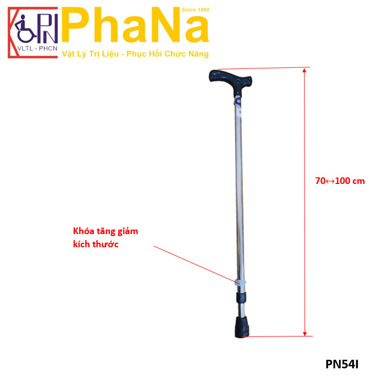 PN54I - Gậy chống có chỉnh - inox