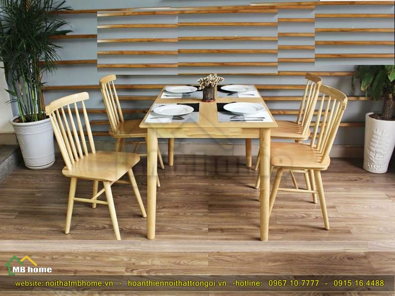 bàn ăn gỗ 4 người