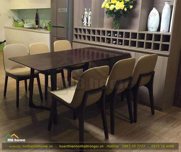 bàn ăn gỗ đơn giản