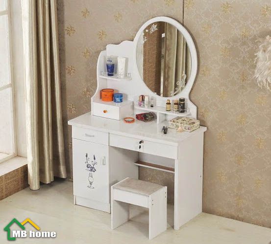 Mẫu bàn trang điểm nhỏ gọn tiện lợi Mẫu Bàn Trang Điểm Nhỏ Gọn Tiện Lợi