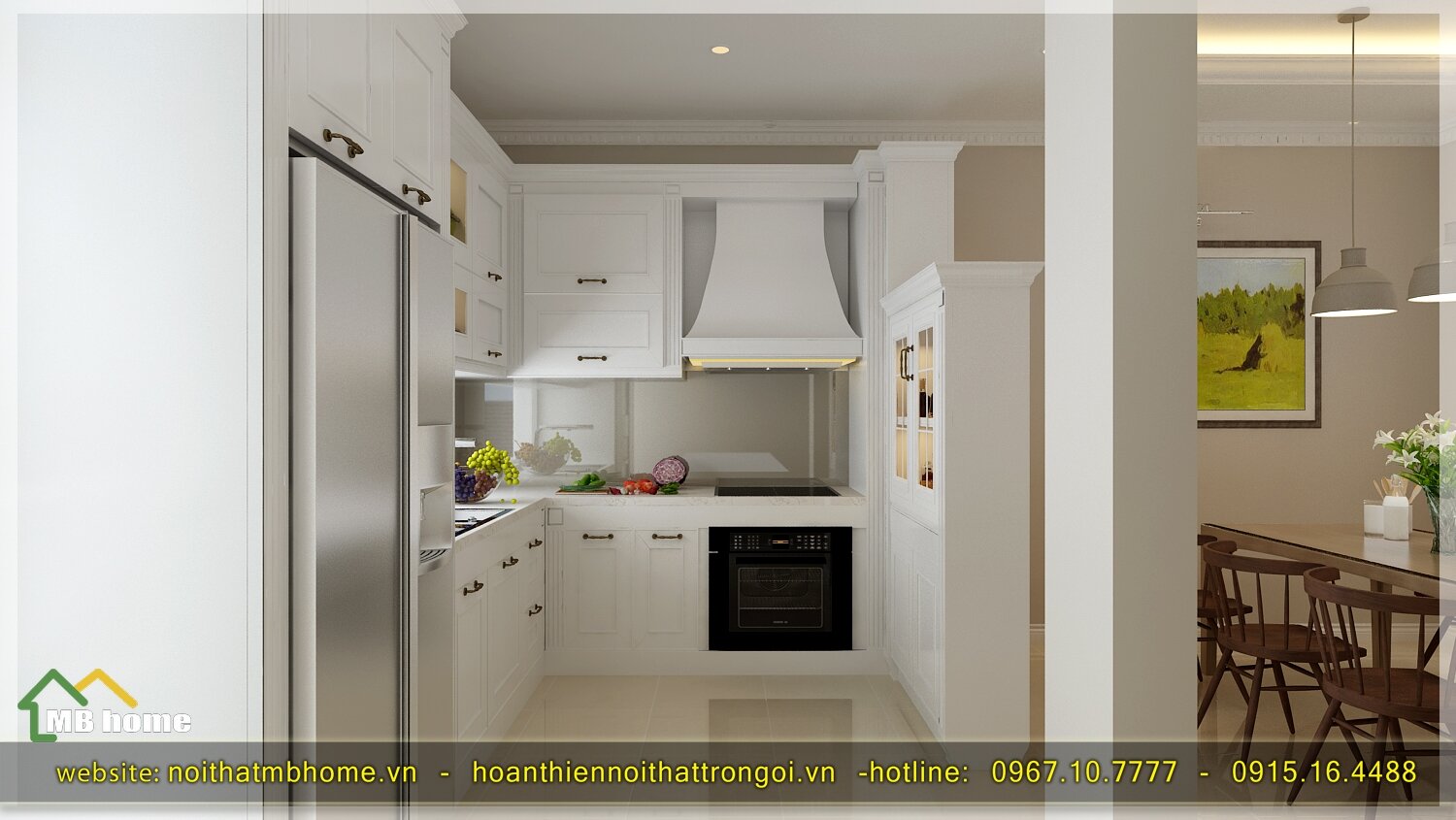 thiết kế phòng bếp