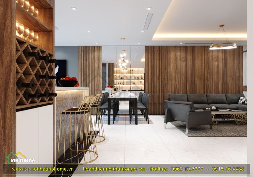 thiết kế bàn ăn gỗ