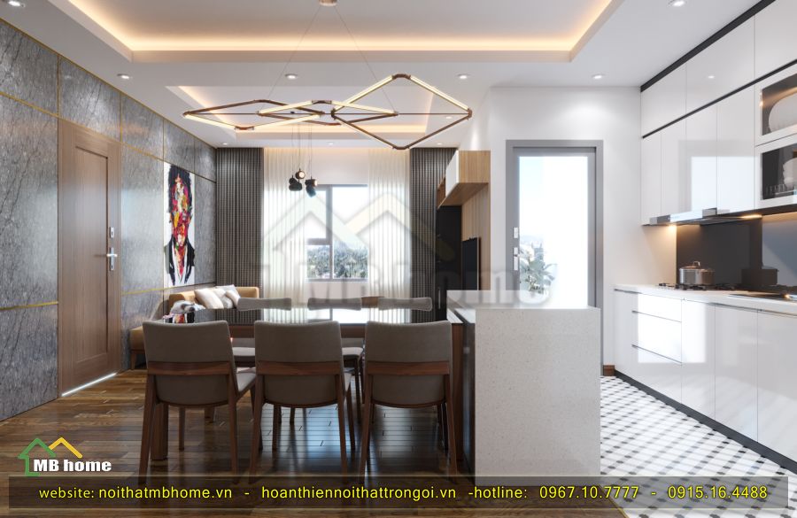 thiết kế bàn ăn gia đình